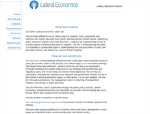Tablet Screenshot of lateraleconomics.com.au